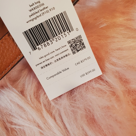 Belt bag leathered pebble gingerbread kate spade nwt - Picture 5 of 5